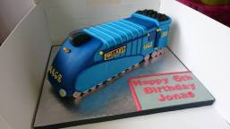 Blue mallard steam train 6th birthday cake